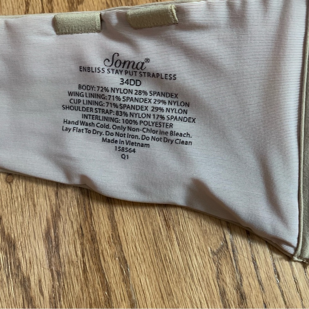 Soma Enbliss Wireless Bra - Warm Amber - Size 34E - NWOT - Picture 3 of 4